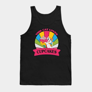 THIS CAT LOVES CUPCAKES Tank Top